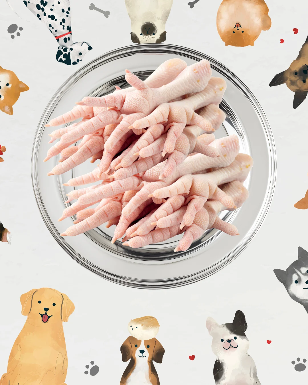 raw chicken feet (runners) raw chicken feet (runners)